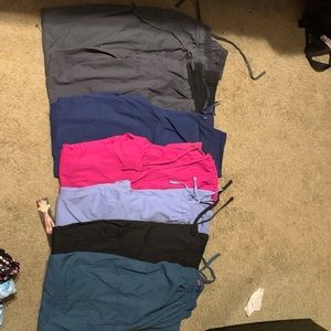 7 pairs of scrub pants